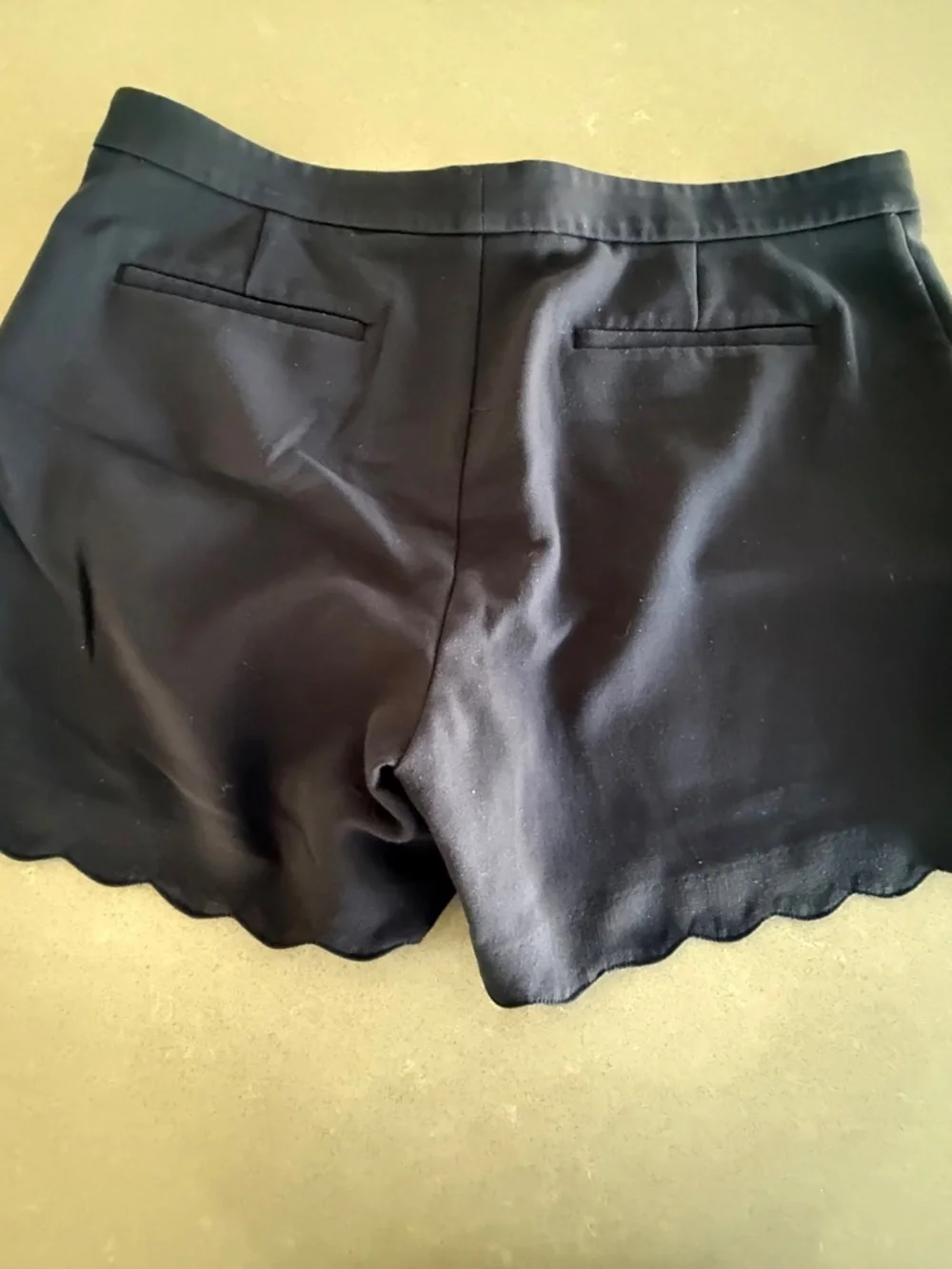 Women's Banana Republic Sz 14 Polyester Navy Scallop Bottom 5